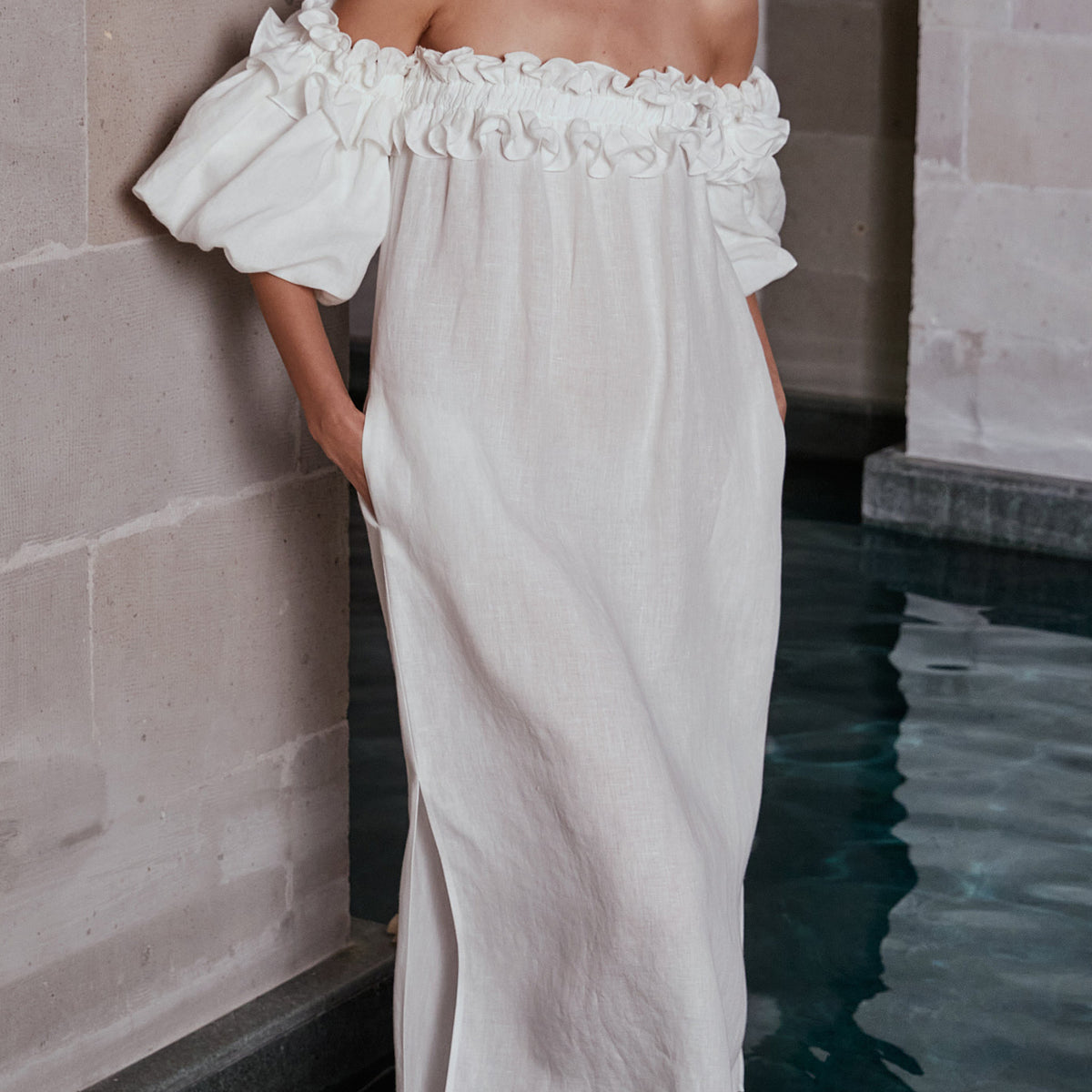 Off-Shoulder Ruffled Boho Maxi Dress – Dantўўase