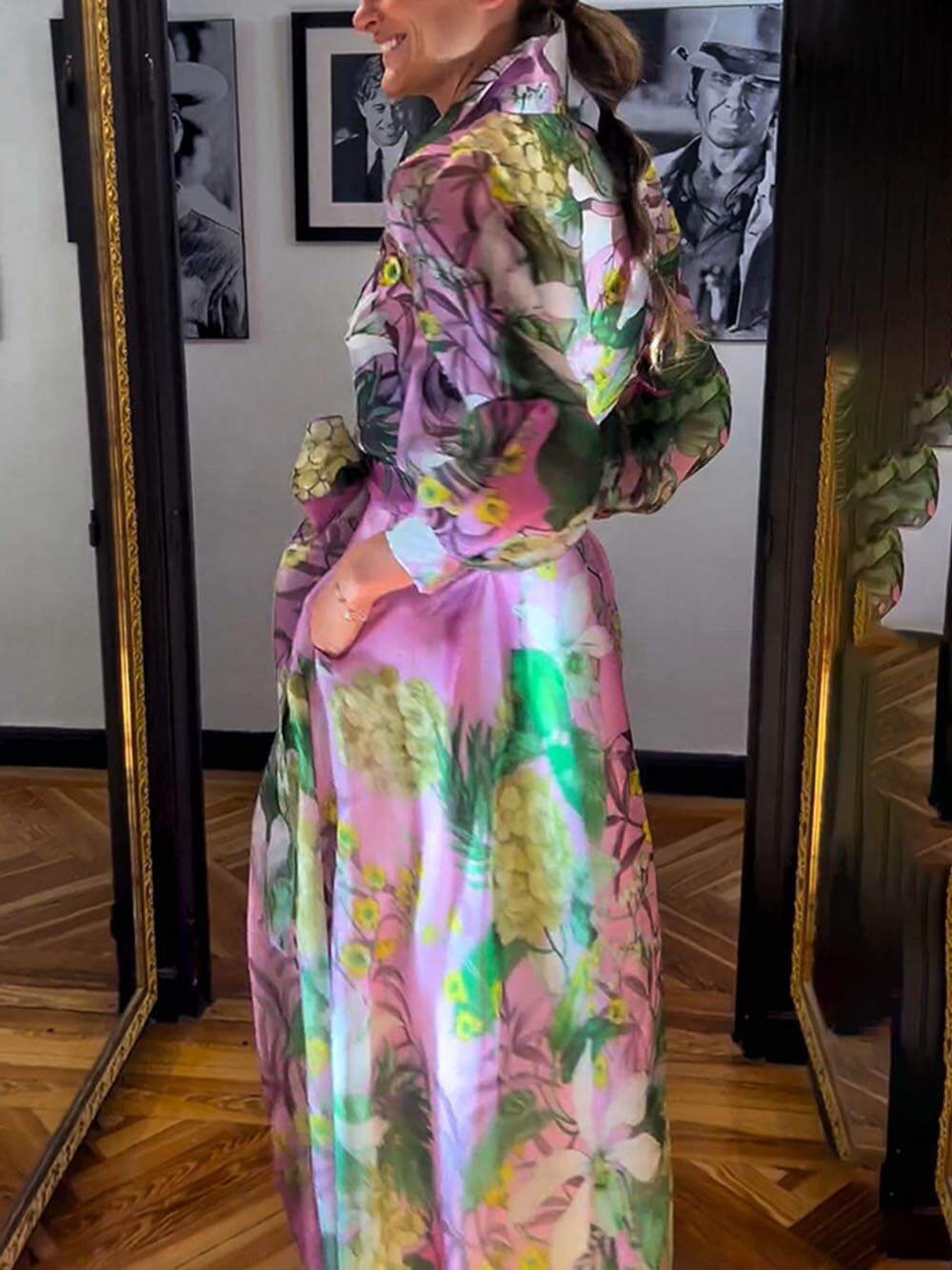 Vibrant Floral Breeze Shirt Multicolor Shirt