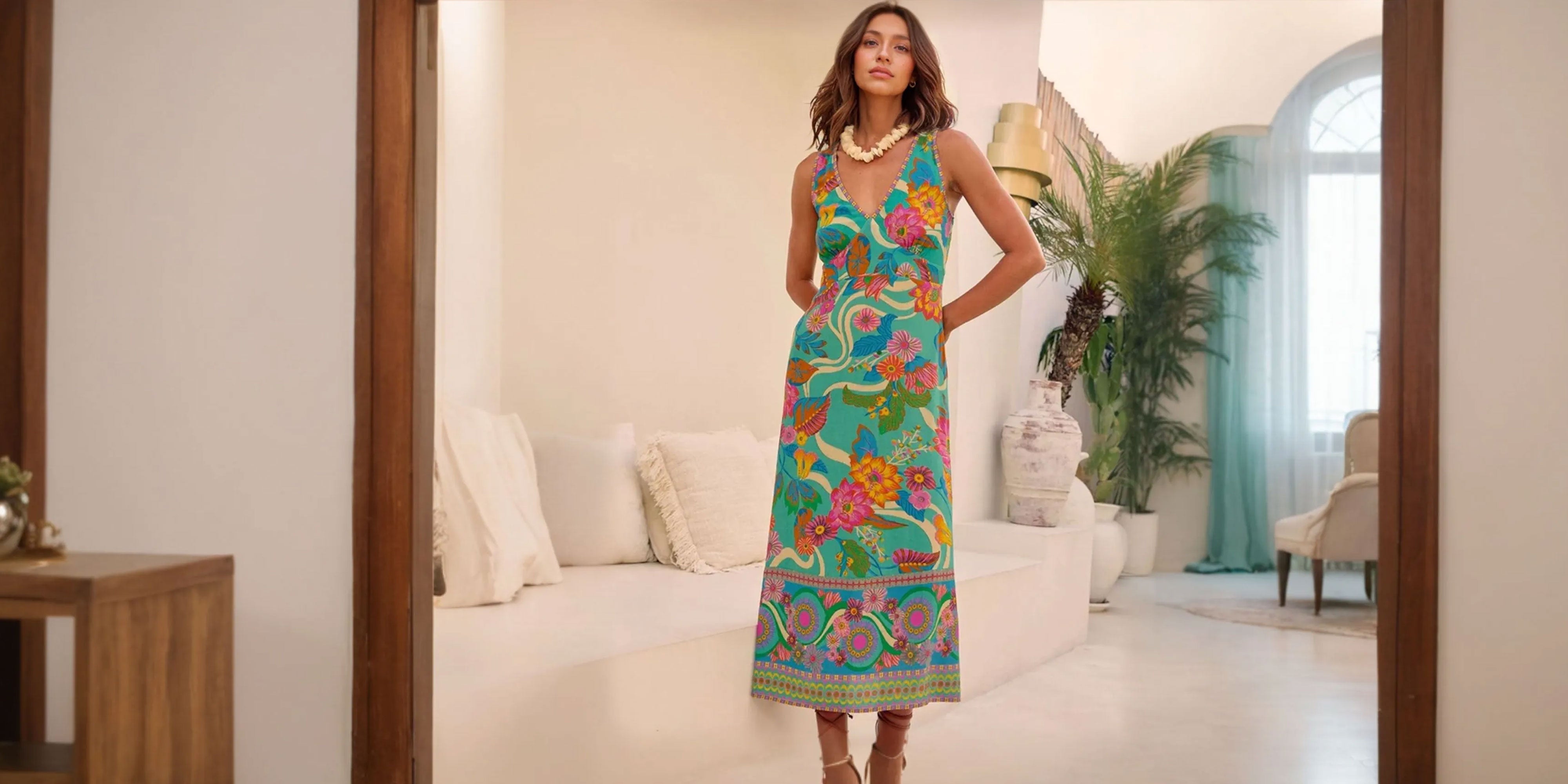 Elegant midi dress with a chic silhouette, perfect for parties, weddings, and daily wear