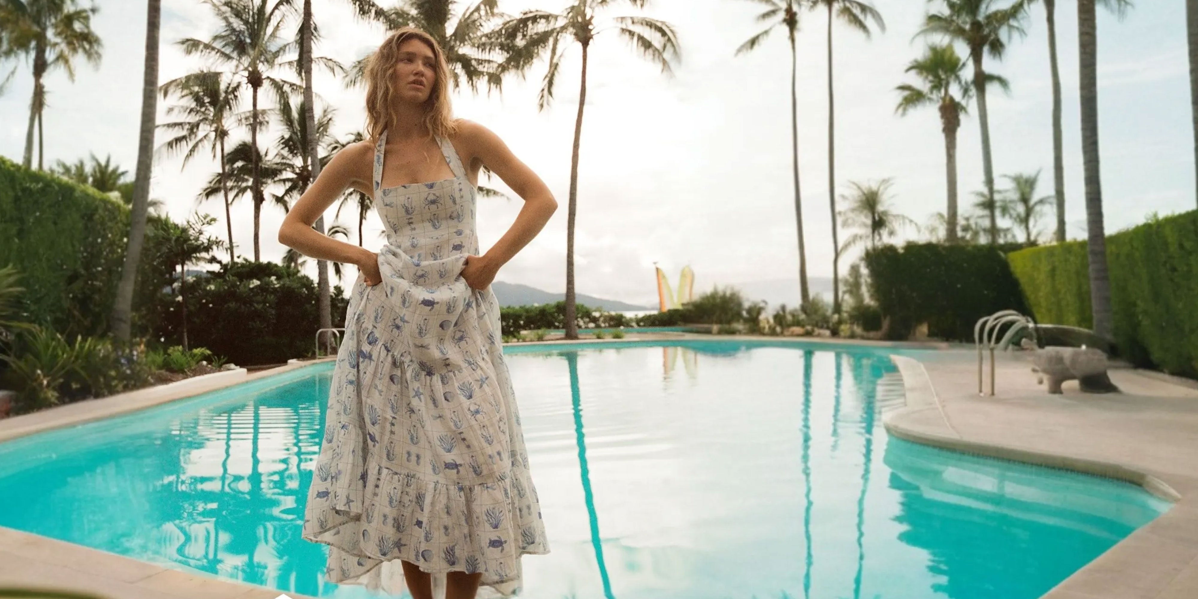 Lightweight summer dress with a breezy silhouette, perfect for warm-weather outings